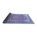 Sideview of Medallion Blue Traditional Rug, tr1058blu