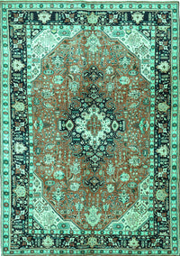 Persian Turquoise Traditional Rug, tr1059turq