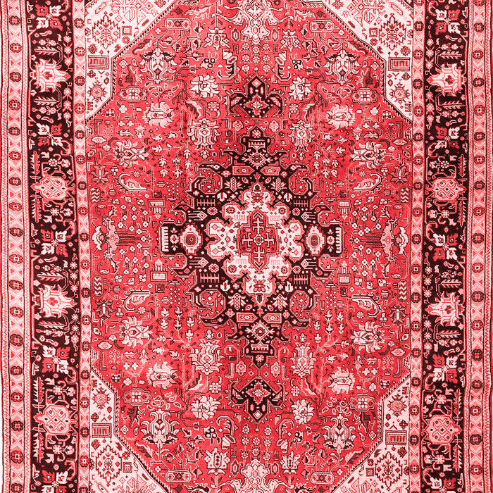 Machine Washable Persian Red Traditional Rug, wshtr1059red