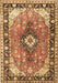 Machine Washable Persian Brown Traditional Rug, wshtr1059brn