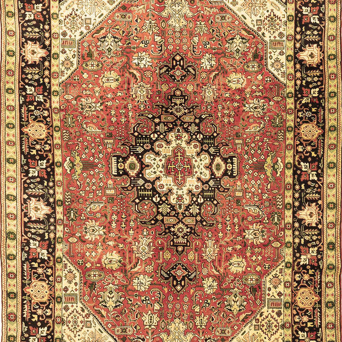 Machine Washable Persian Brown Traditional Rug, wshtr1059brn