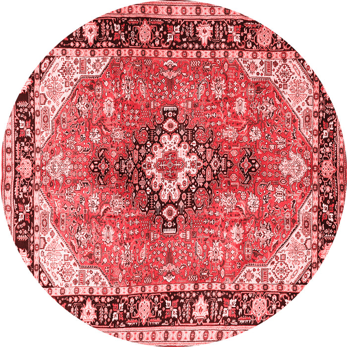 Machine Washable Persian Red Traditional Rug, wshtr1059red