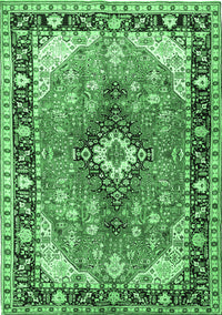 Persian Emerald Green Traditional Rug, tr1059emgrn