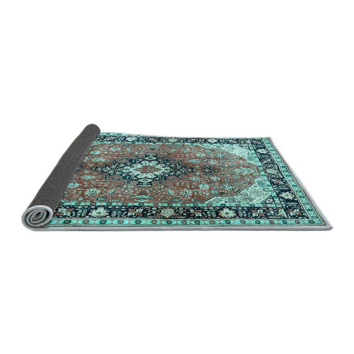 Sideview of Persian Light Blue Traditional Rug, tr1059lblu