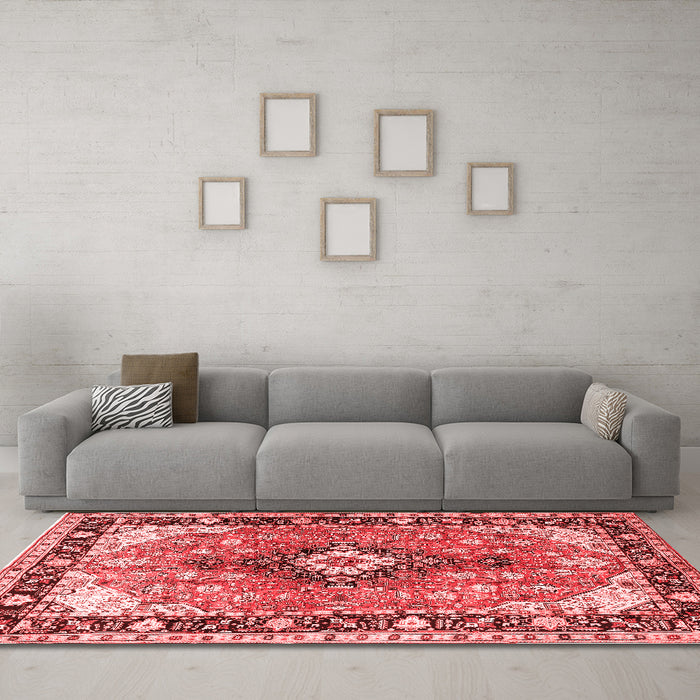 Traditional Red Washable Rugs