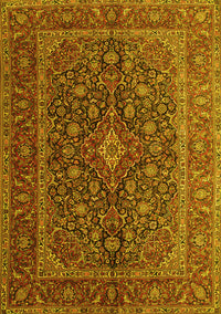 Medallion Yellow Traditional Rug, tr105yw