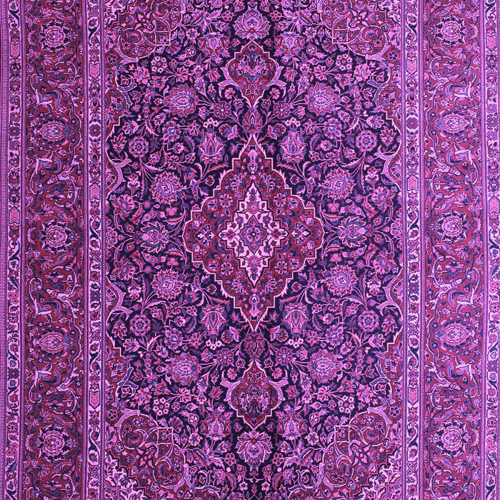 Machine Washable Medallion Purple Traditional Area Rugs, wshtr105pur