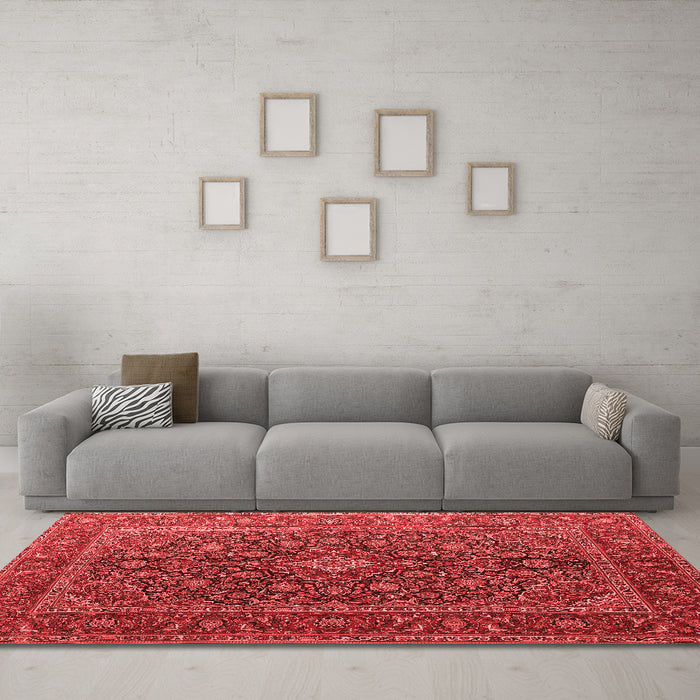 Traditional Red Washable Rugs