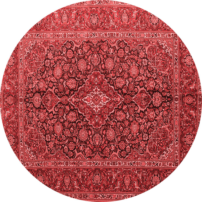 Medallion Red Traditional Rug, tr105red