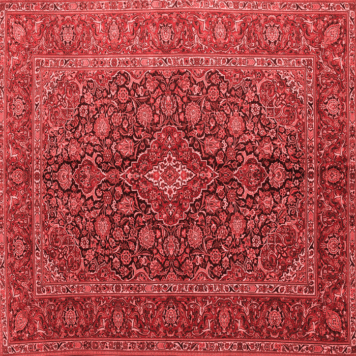 Medallion Red Traditional Rug, tr105red
