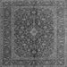 Serging Thickness of Medallion Gray Traditional Rug, tr105gry