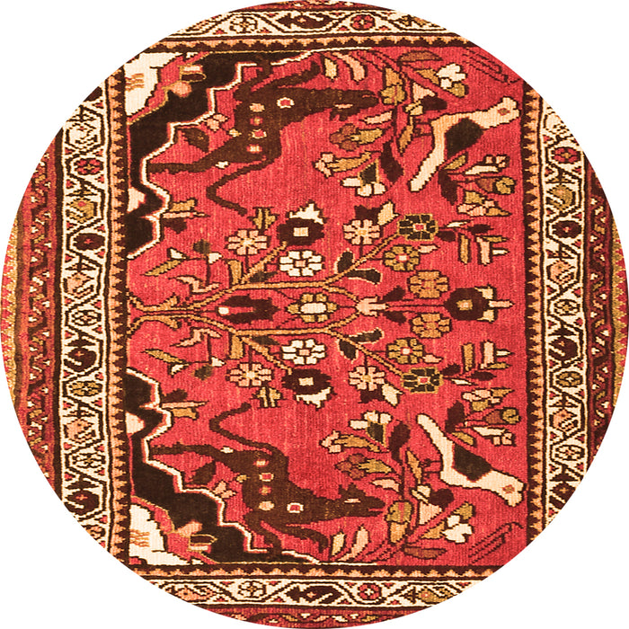 Square Persian Orange Traditional Rug, tr1060org