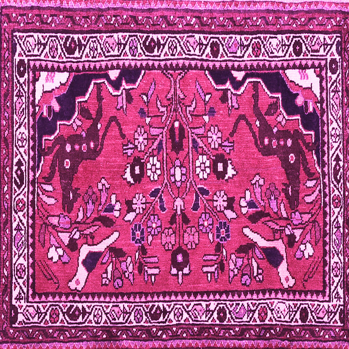 Square Persian Pink Traditional Rug, tr1060pnk
