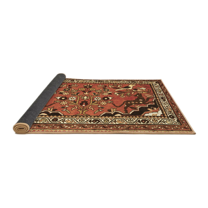 Sideview of Persian Brown Traditional Rug, tr1060brn