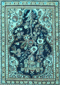 Persian Light Blue Traditional Rug, tr1061lblu