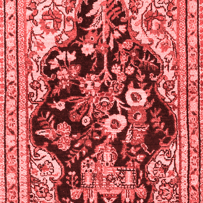 Machine Washable Persian Red Traditional Rug, wshtr1061red
