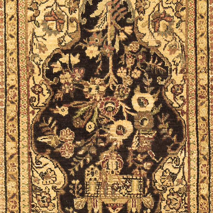 Machine Washable Persian Brown Traditional Rug, wshtr1061brn