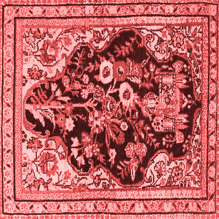 Machine Washable Persian Red Traditional Rug, wshtr1061red