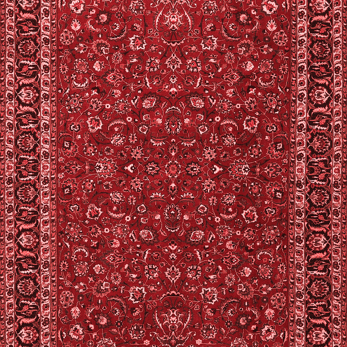 Machine Washable Persian Red Traditional Rug, wshtr1062red