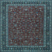 Square Persian Light Blue Traditional Rug, tr1062lblu