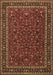 Machine Washable Persian Brown Traditional Rug, wshtr1062brn