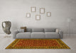 Machine Washable Persian Yellow Traditional Rug in a Living Room, wshtr1062yw