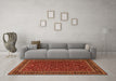 Machine Washable Persian Orange Traditional Area Rugs in a Living Room, wshtr1062org