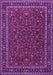 Machine Washable Persian Purple Traditional Area Rugs, wshtr1062pur