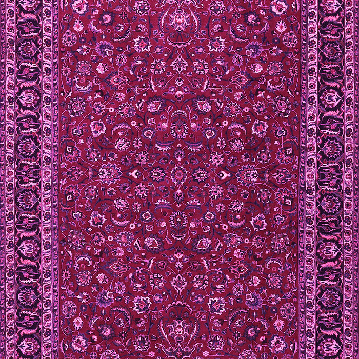 Machine Washable Persian Pink Traditional Rug, wshtr1062pnk