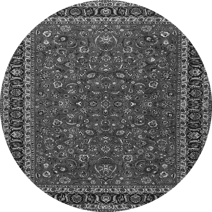 Machine Washable Persian Gray Traditional Rug, wshtr1062gry