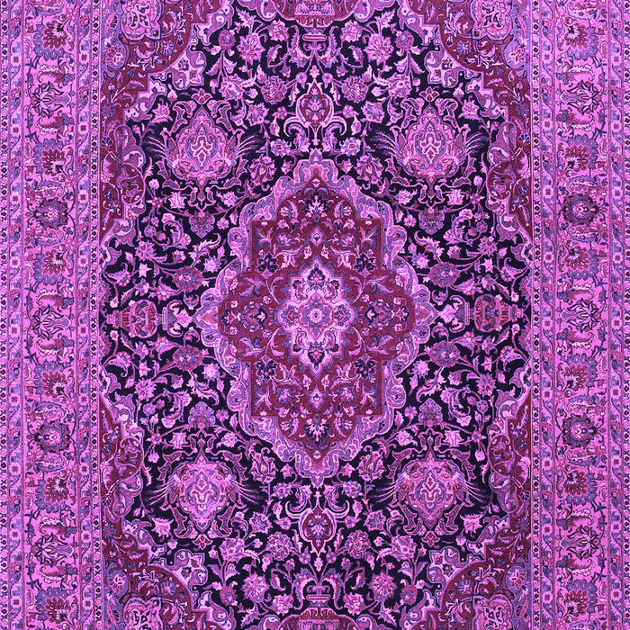 Medallion Purple Traditional Rug, tr1063pur