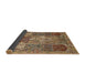 Sideview of Traditional Dark Sienna Brown Persian Rug, tr1064