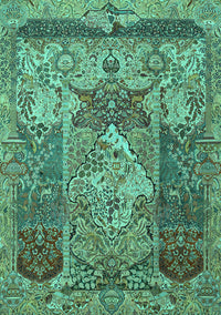 Persian Turquoise Traditional Rug, tr1064turq