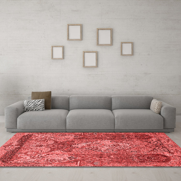Traditional Red Washable Rugs