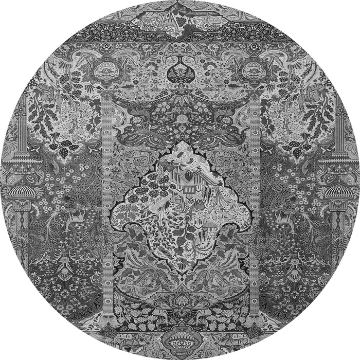 Square Persian Gray Traditional Rug, tr1064gry