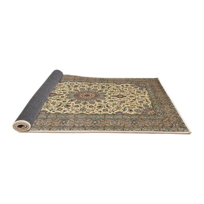 Sideview of Traditional Reddish Brown Medallion Rug, tr1065