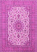 Medallion Pink Traditional Rug, tr1065pnk