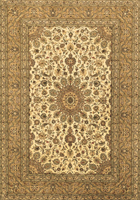 Medallion Brown Traditional Rug, tr1065brn