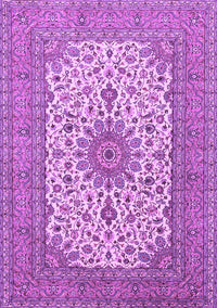 Medallion Purple Traditional Rug, tr1065pur