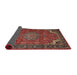 Sideview of Traditional Dark Almond Brown Medallion Rug, tr1066