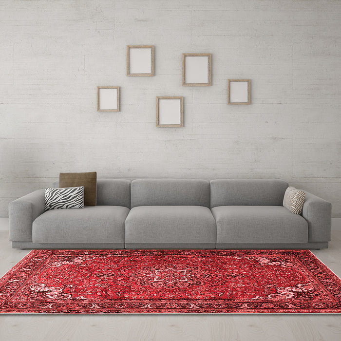 Traditional Red Washable Rugs
