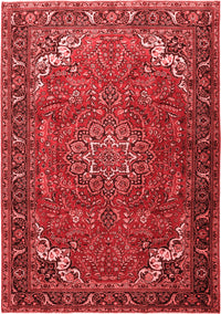 Medallion Red Traditional Rug, tr1066red