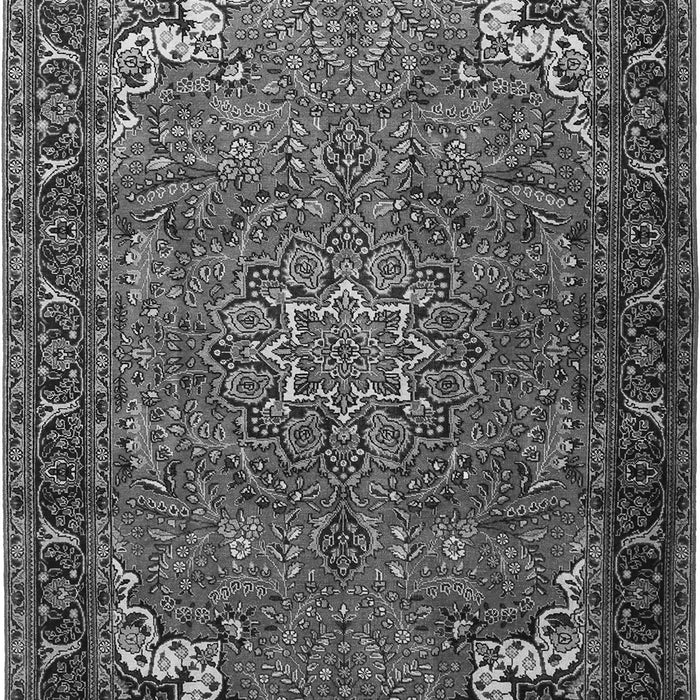 Medallion Gray Traditional Rug, tr1066gry