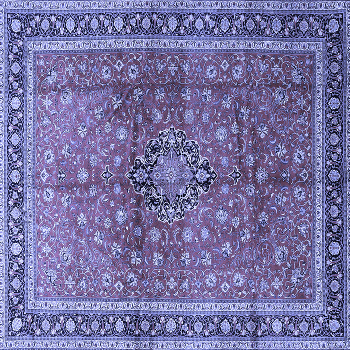 Square Persian Blue Traditional Rug, tr1067blu
