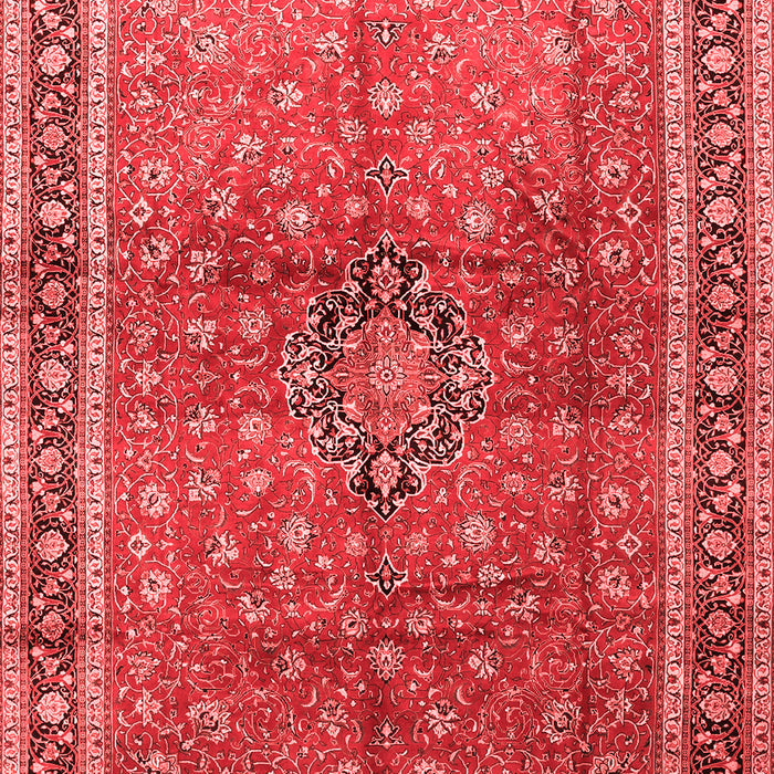 Machine Washable Persian Red Traditional Rug, wshtr1067red
