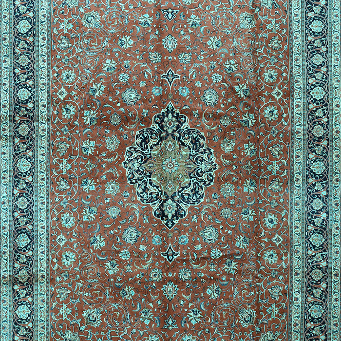 Machine Washable Persian Light Blue Traditional Rug, wshtr1067lblu