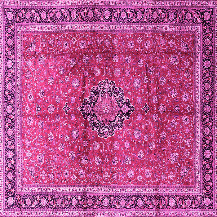 Square Persian Pink Traditional Rug, tr1067pnk