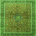 Serging Thickness of Persian Green Traditional Rug, tr1067grn