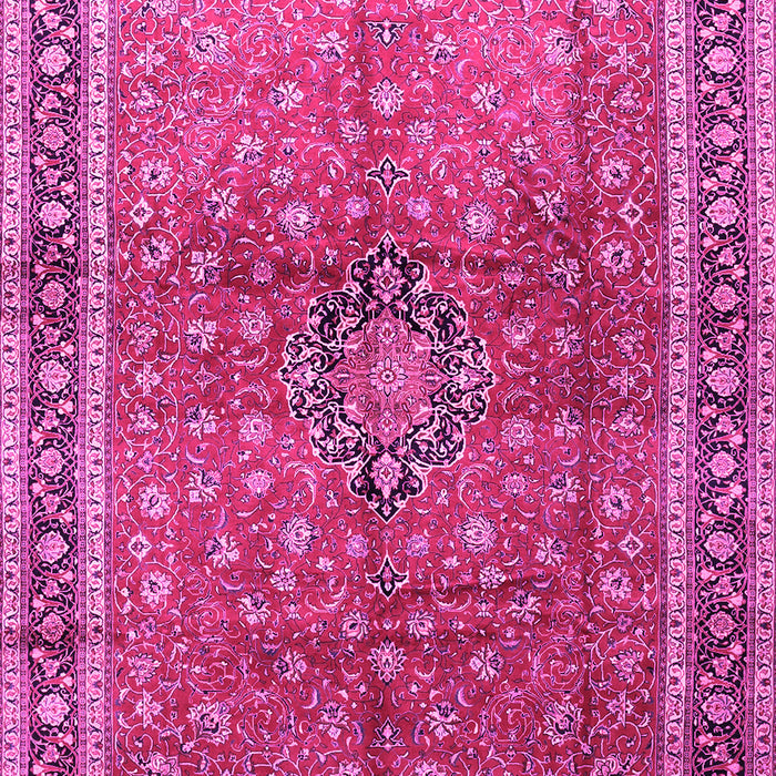 Machine Washable Persian Pink Traditional Rug, wshtr1067pnk