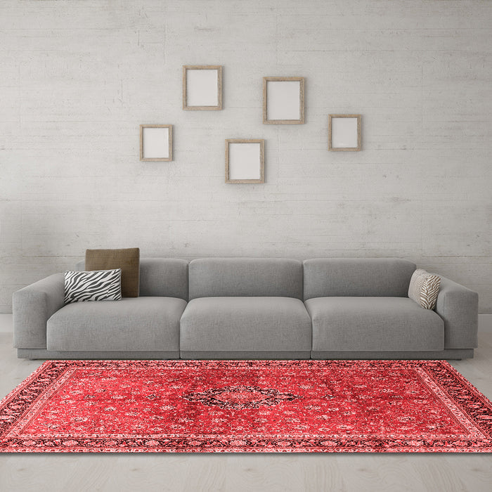 Traditional Red Washable Rugs